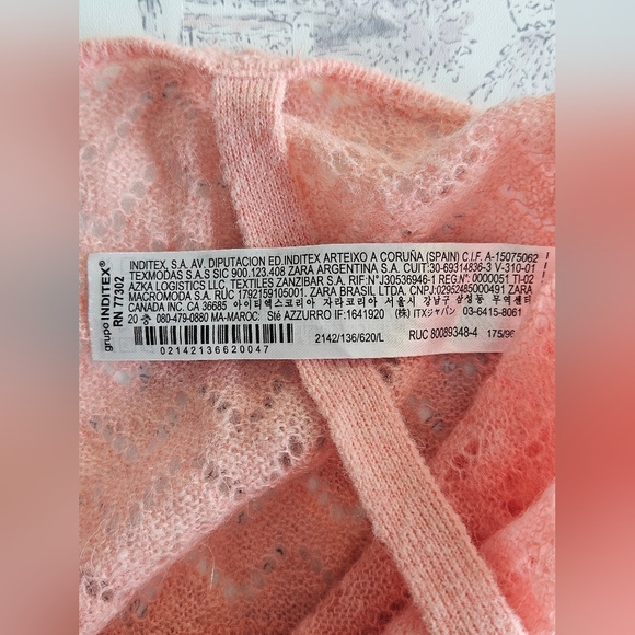 NWT!!! Zara‎ Alpaca-Wool Pointelle Knit Cropped Camisole, Size Large - Picture 4 of 4